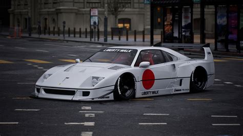 Rare Ferrari F40 Gets Maimed by Liberty Walk for the Sake of Tuning - autoevolution