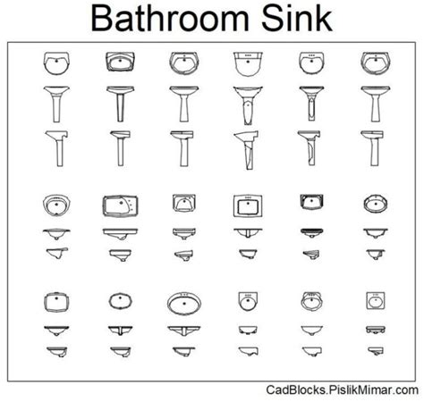 Bathroom Sink DWG - in Autocad Block (208,65 KB)