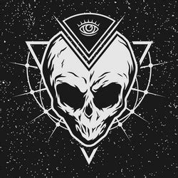 Alien Skull Tattoo Vector Images (over 220)