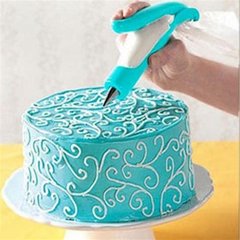 Icing Piping Cream Syringe Nozzle Tips Muffin Pastry Cake Pen Bag Cake Decorating Pen Set Tool ...