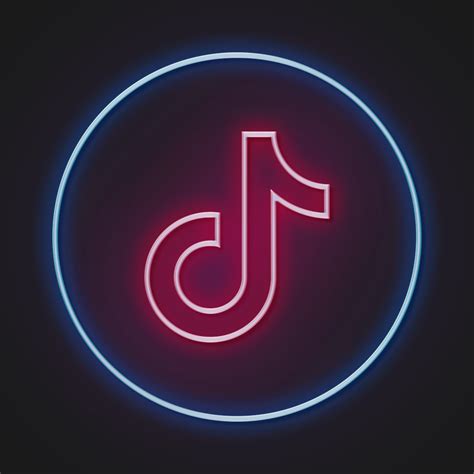 Tiktok Neon Logo Png Black Background Myrecomgaleri | Images and Photos ...