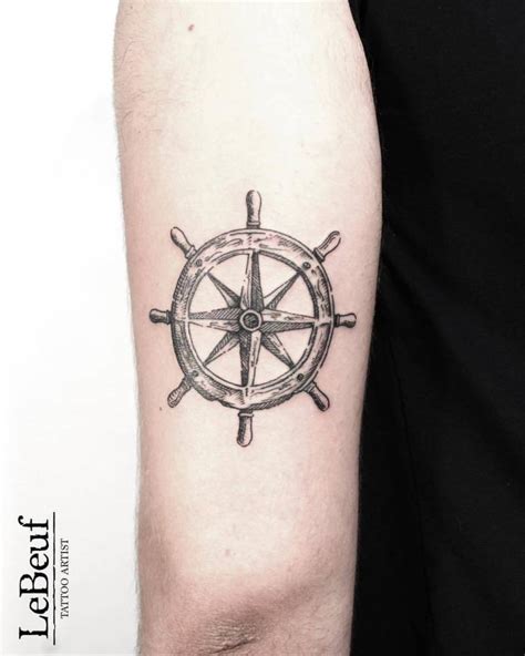 Discover more than 74 ship wheel tattoo - in.coedo.com.vn