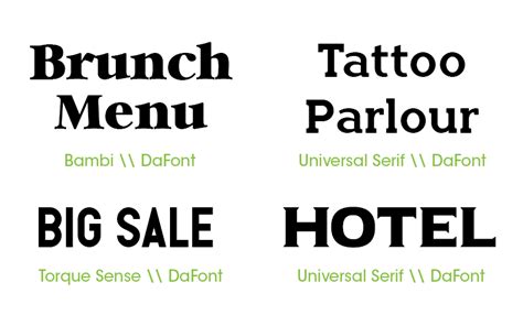 16 Free Fonts for Signage Design