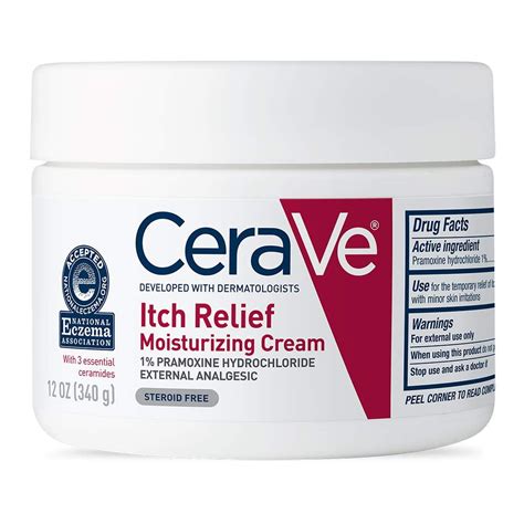 CeraVe Moisturizing Cream for Itch Relief | 12 Ounce | Dry Skin Itch ...