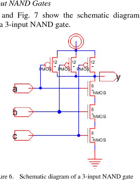 Nand Gate Schematic Diagram