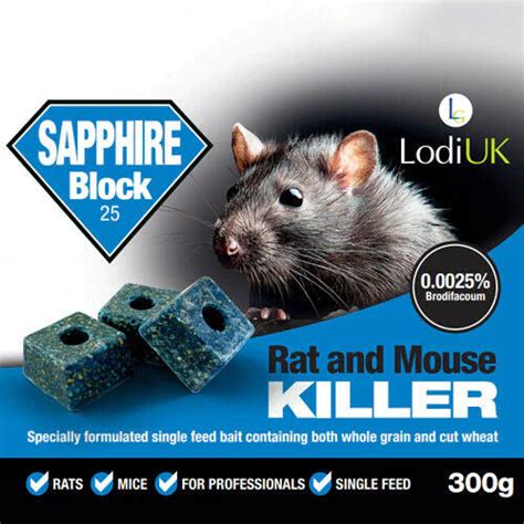 Rat and Mouse Killer Poison Bait Blocks 300g Tub – Moth Control