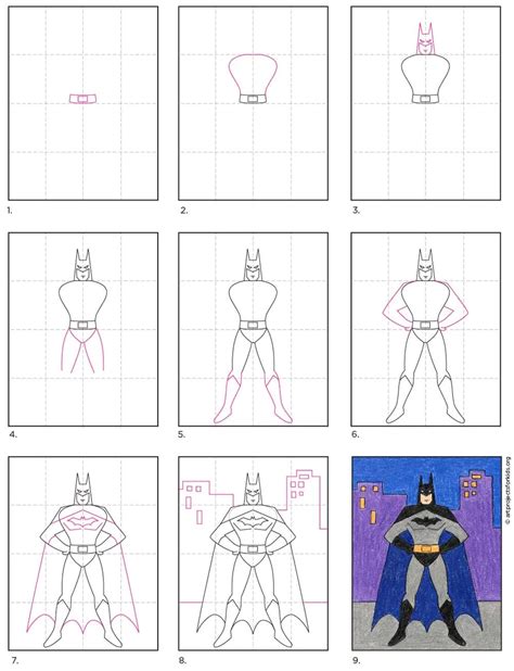 Introducir 62+ imagen batman drawing step by step - Abzlocal.mx