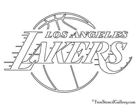 Lakers Logo Stencil