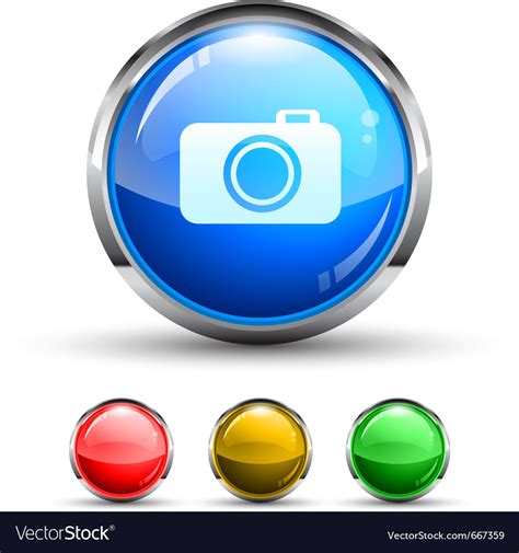 Camera button Royalty Free Vector Image - VectorStock