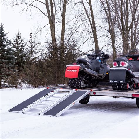 Black Ice 60" x 54" Snowmobile Loading Ramp with Extra Wide Glides | Discount Ramps