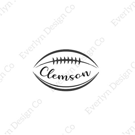 Clemson Svg Clemson Tigers Football Svg Football Svg - Etsy