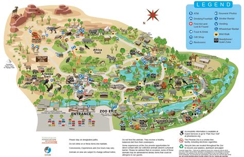 Zoo Map - Phoenix Zoo