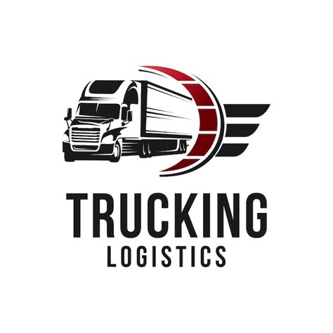 Premium Vector | Transport trucking logistics logo vector