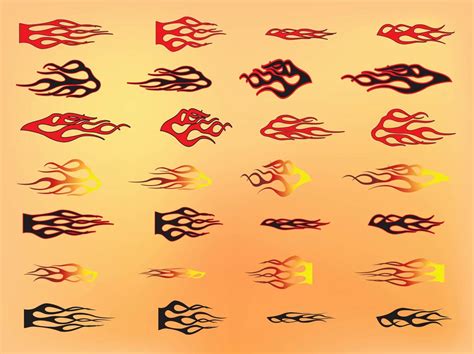 Tribal Flames Vector Art & Graphics | freevector.com