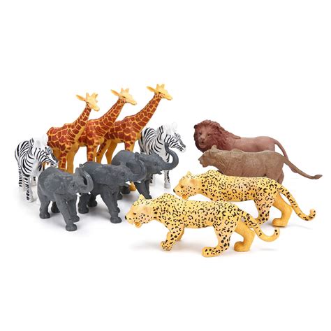 Jumbo Safari Animal Figurines Toys 12 Piece African Jungle Zoo Animals | Images and Photos finder