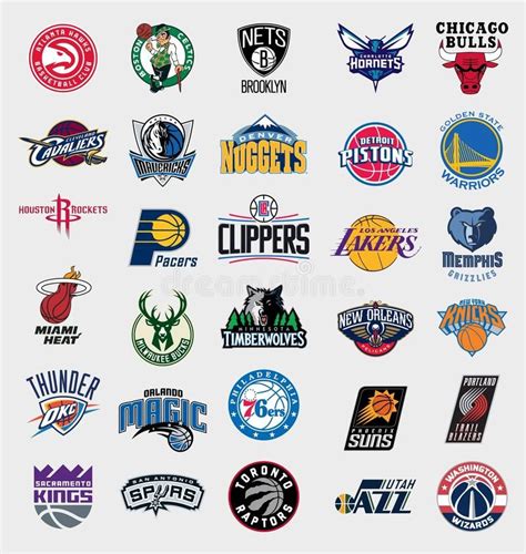 NBA teams logos. Vector logos collection of the 30 national basketball associati , #AFF, #Vector ...