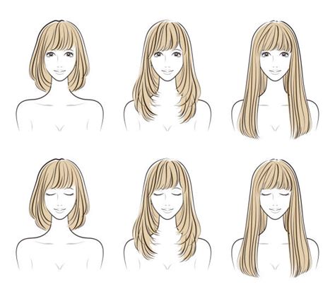 Cute Shoulder Length Haircuts Illustrations, Royalty-Free Vector Graphics & Clip Art - iStock