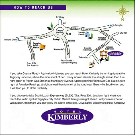 Hotel Kimberly Tagaytay - Map - TravelSmart.NET