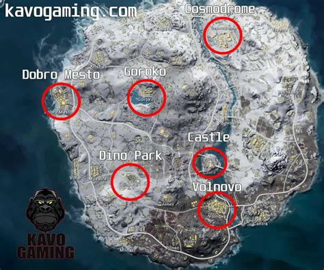 Best Spots to Land Vikendi PUBG Map - Kavo Gaming