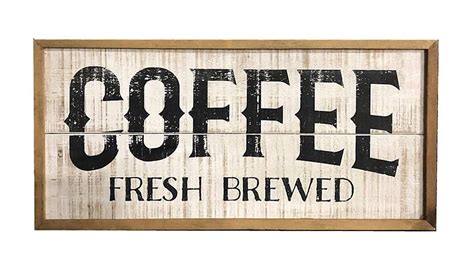 Parisloft Wood Coffee Signs Rustic Farmhouse Decorative Coffee Sign ...