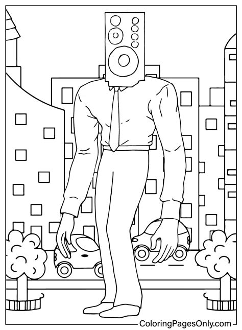 Big Speakerman Coloring Pages - Coloring Pages For Kids And Adults ...