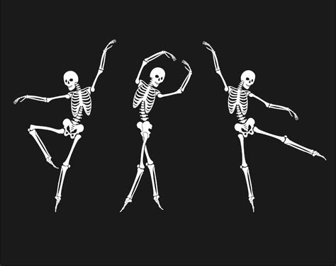 Dancing skeleton svg Happy Halloween skeleton svg Halloween | Etsy