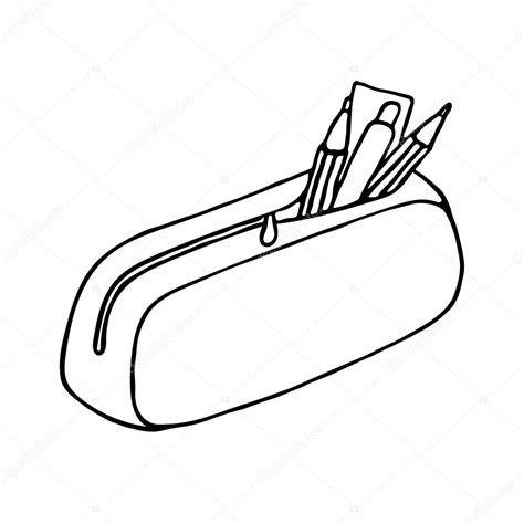 Pencil Case Coloring Pages