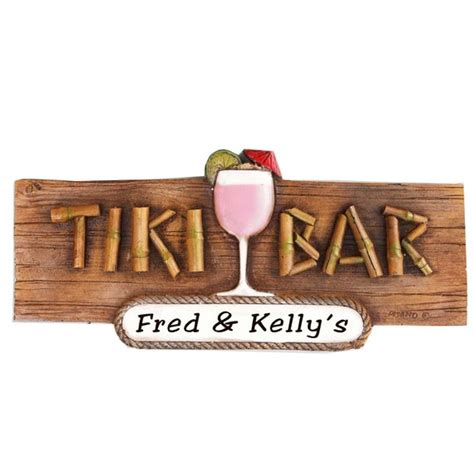 Personalized Tiki Bar Decor Sign - Etsy