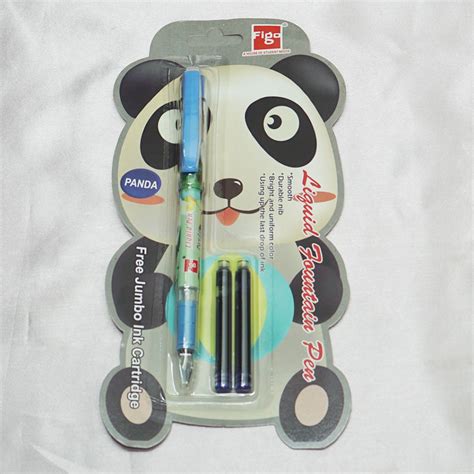 Figo Panda Green Color Design Body With Blue Color Cap Fine Nib ...