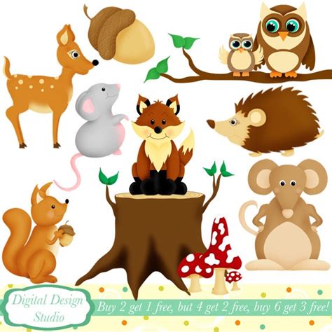 Autumn Animal Clipart - Free Download | Unique Illustrations