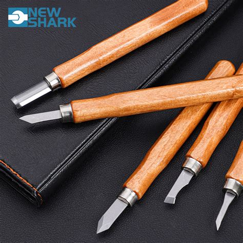 3pcs 4pcs 5pcs 10pcs Set Wood Carving Knife Set Carbon Steel Wood ...