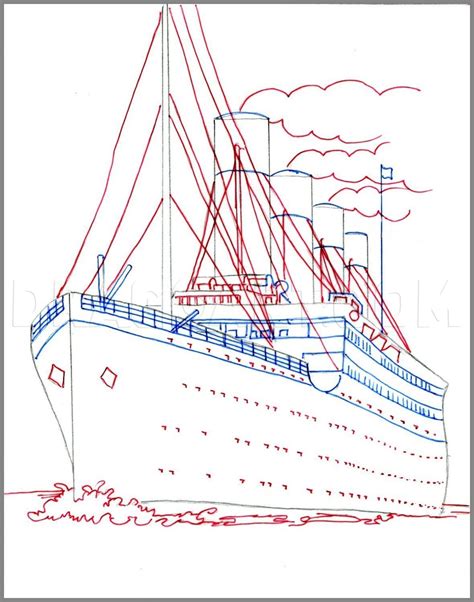 How To Draw The Titanic, Titanic, Step by Step, Drawing Guide, by catlucker | dragoart.com ...