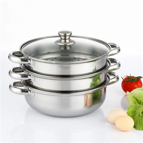 Stainless Steel Soup Steamer Multi layer Cooking Pot Non stick Hot Pot ...