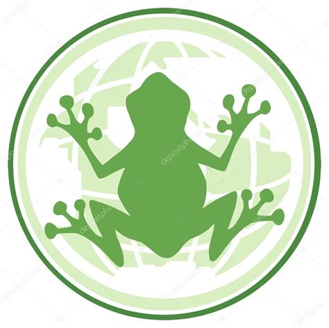 Green Frog Logo. — Stock Vector © HitToon #61085605