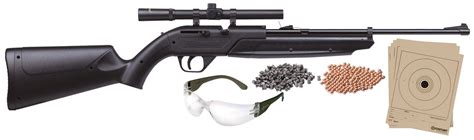 Crosman 760BKT 760 Pumpmaster Rifle Kit Pump 177 Pellet,177 BB Black Black Synthetic Stock 4x15 ...