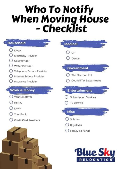 Moving House Checklist | Free Printable pdf Checklist