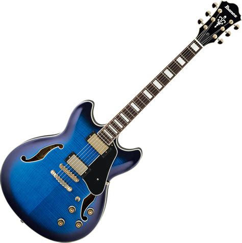 Ibanez Artcore Expressionist AS93 Hollow Body Electric Guitar Blue Sun