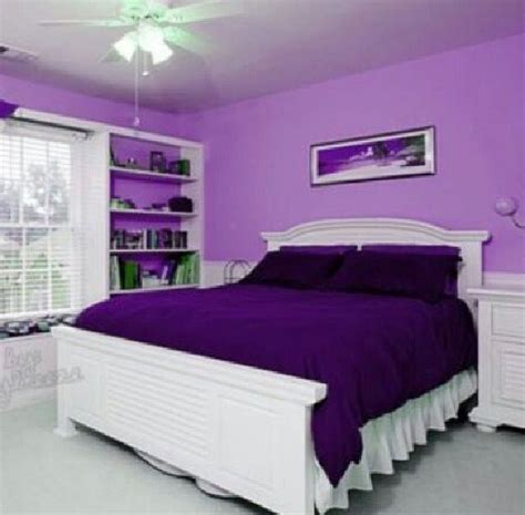 Pin by Angel Halliday on House | Purple bedrooms, Purple rooms, Purple home