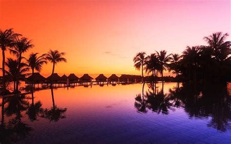 Bora Bora Sunset Wallpapers - Top Free Bora Bora Sunset Backgrounds - WallpaperAccess