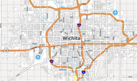 Map Of Wichita Ks And Surrounding Cities - Blondy Sidonnie