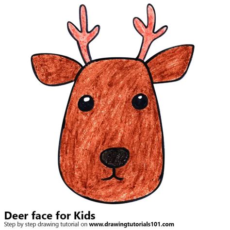 How To Draw A Deer Face