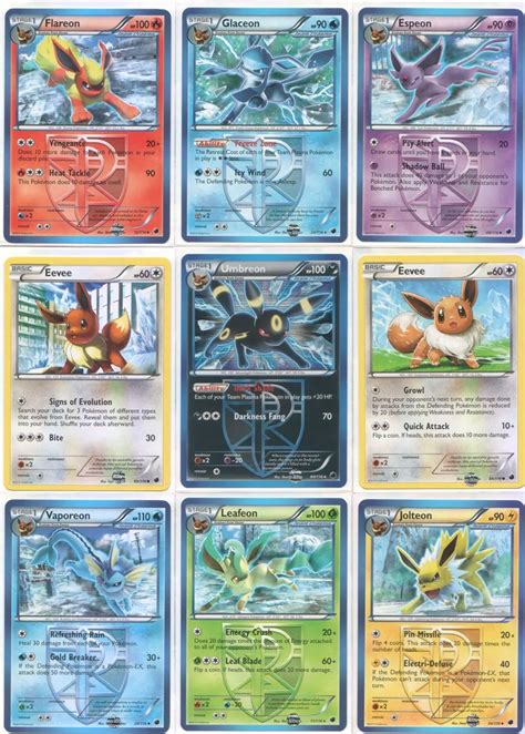 Eeveelution Pokemon Cards