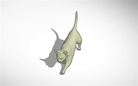 3D design cat model - Tinkercad