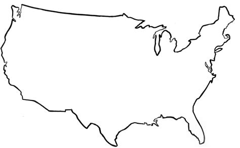 13 USA Map Outline Vector Images - USA Outline Map United States, Blank ...