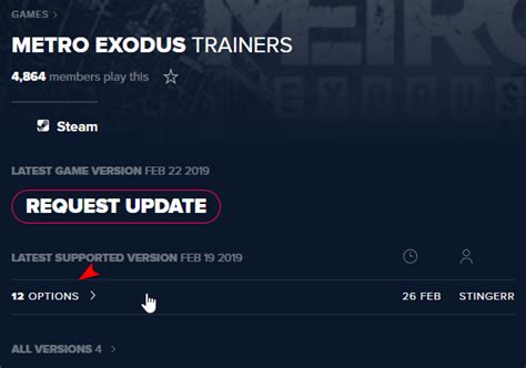 Metro Exodus Cheats and Trainer for Epic Games - Trainers - WeMod Community