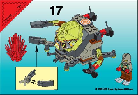 LEGO 6140 Crab Instructions, Aquazone - Stingrays