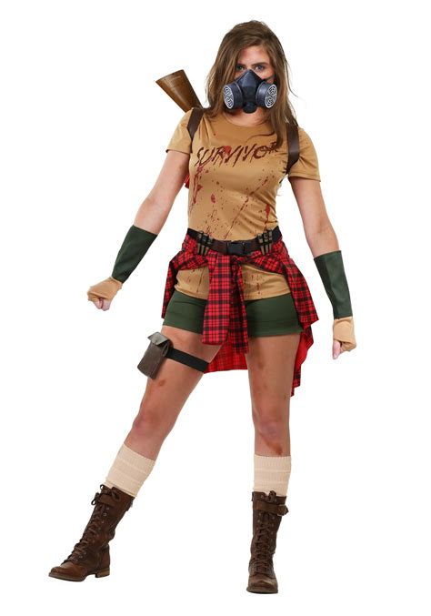 Ladies Zombie Survivor Costume