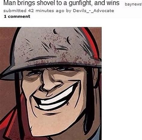 RED Soldier Wins with a Shovel | Team Fortress 2