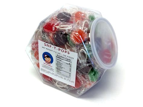 Saf-T-Pops - assorted flavors - bulk| OldTimeCandy.com