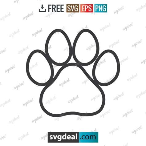 √ 7 Free Paw Print SVG Files For You - Free SVG Files | Svg free files ...